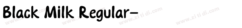 Black Milk Regular字体转换